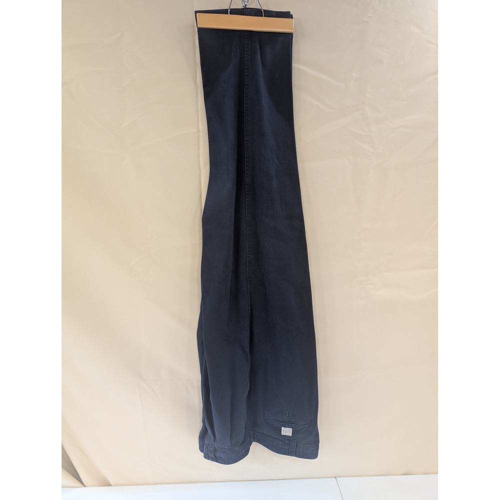 Abercrombie & Fitch Mens Navy Blue Pleated Chino Dress Pants Trousers 38W 32L - Picture 1 of 6